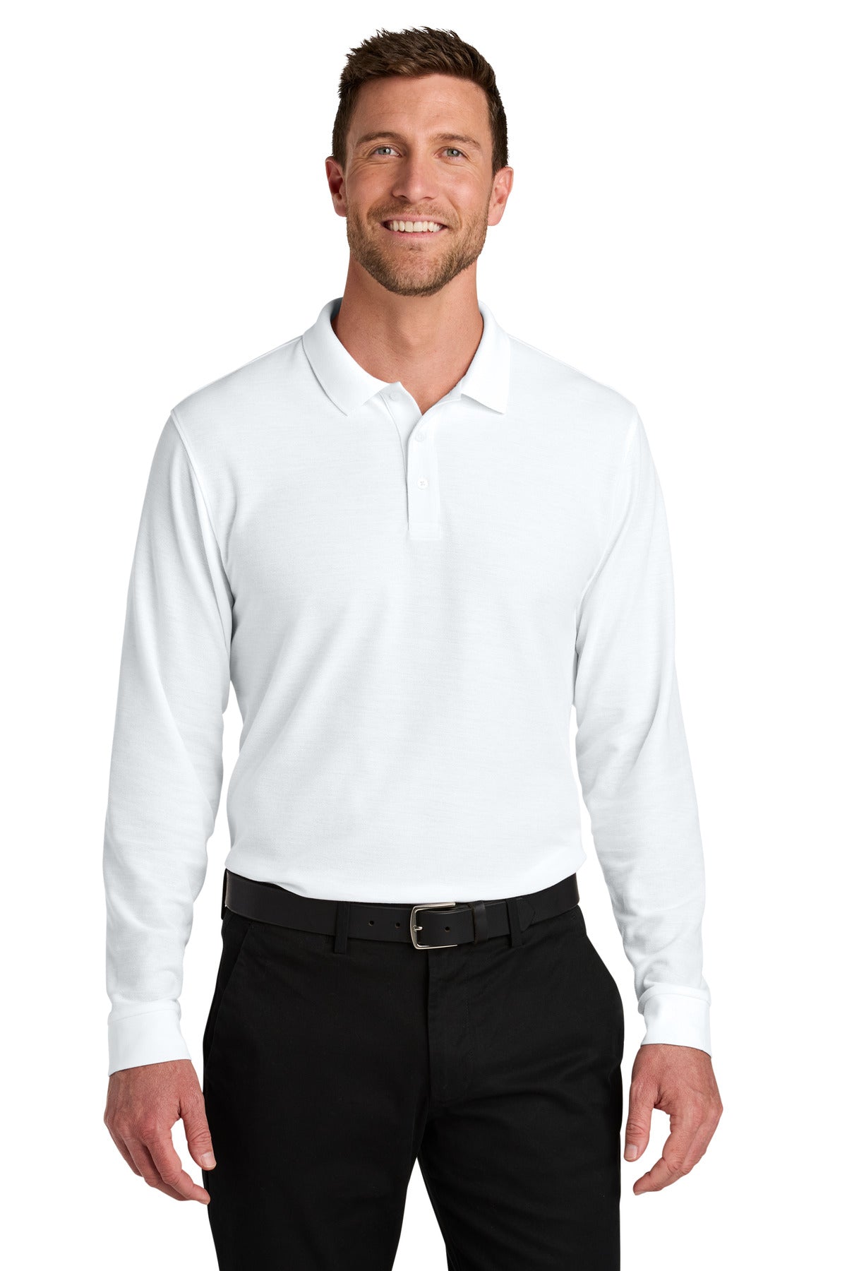 Port Authority ® Wearever Signature Pique Long Sleeve Polo K200LS