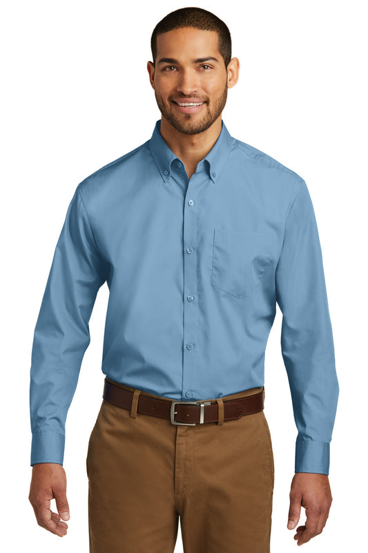 Port Authority ® Long Sleeve Carefree Poplin Shirt. W100