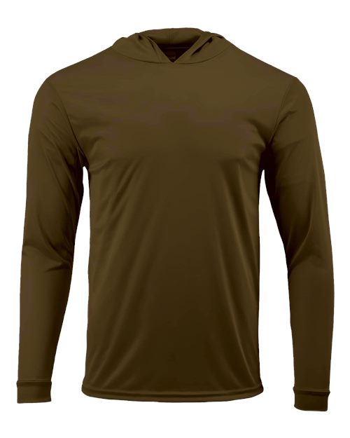Unisex Bahama Performance Hooded Long Sleeve T-Shirt