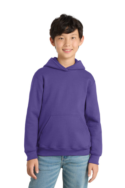 Port & Co ™  Youth Core Fleece Pullover Hooded Sweatshirt.  PC90YH