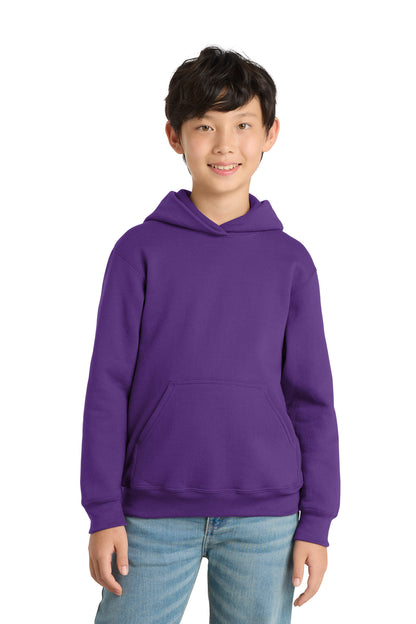 Port & Co ™  Youth Core Fleece Pullover Hooded Sweatshirt.  PC90YH