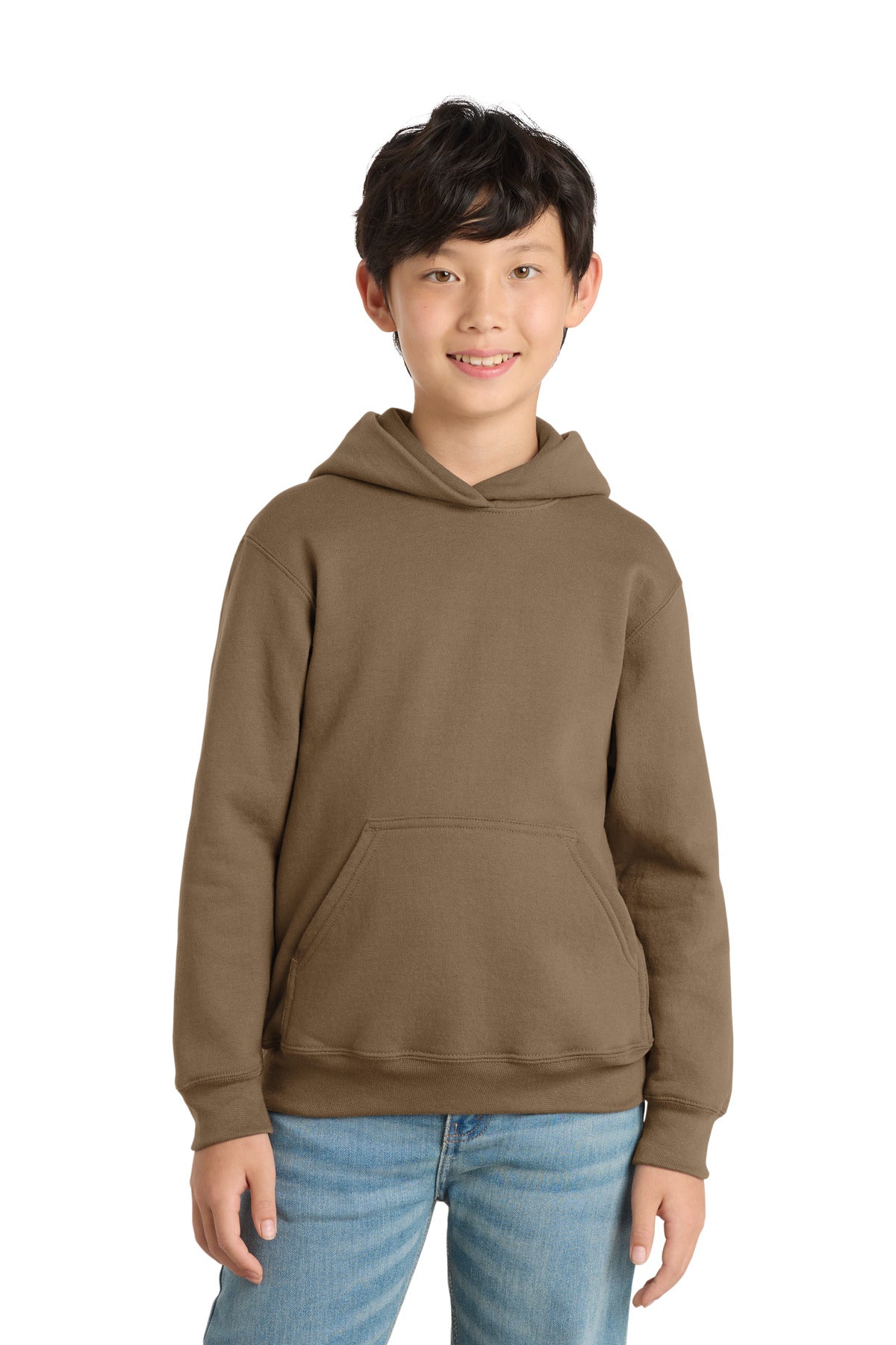 Port & Co ™  Youth Core Fleece Pullover Hooded Sweatshirt.  PC90YH